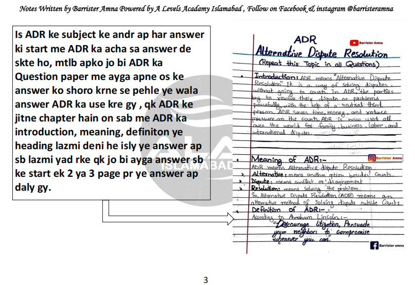 Alternative Dispute Resolution (ADR) Part 2 Annual 5 Years