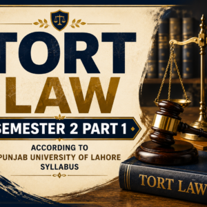 Tort Semester 2 Part 1