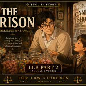 The Prison By Bernard Malamud (English Story) LLB Part 2 (Annual 5 years)