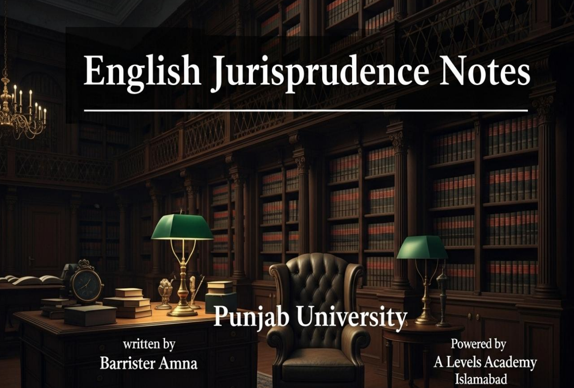 English Jurisprudence LLB Part 2 (Annual 5 years)